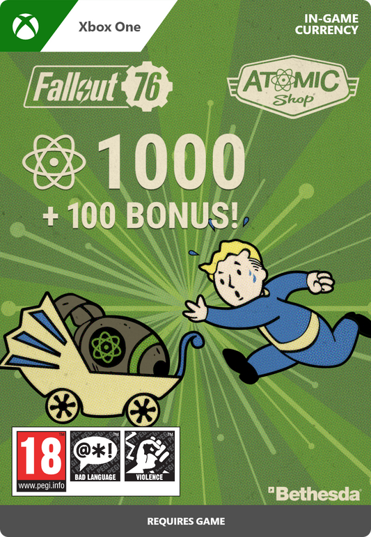 Fallout 76: 1000 (+100 Bonus) Atoms