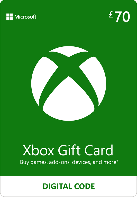 Microsoft Xbox Live Gift Card UK 70 GBP